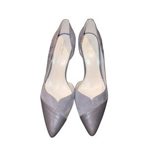Cole Haan Grand.OS Gray Suede and Gray Leather Heel Size 8